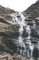 Steall Falls - waterfall at Glen Nevis Fort William